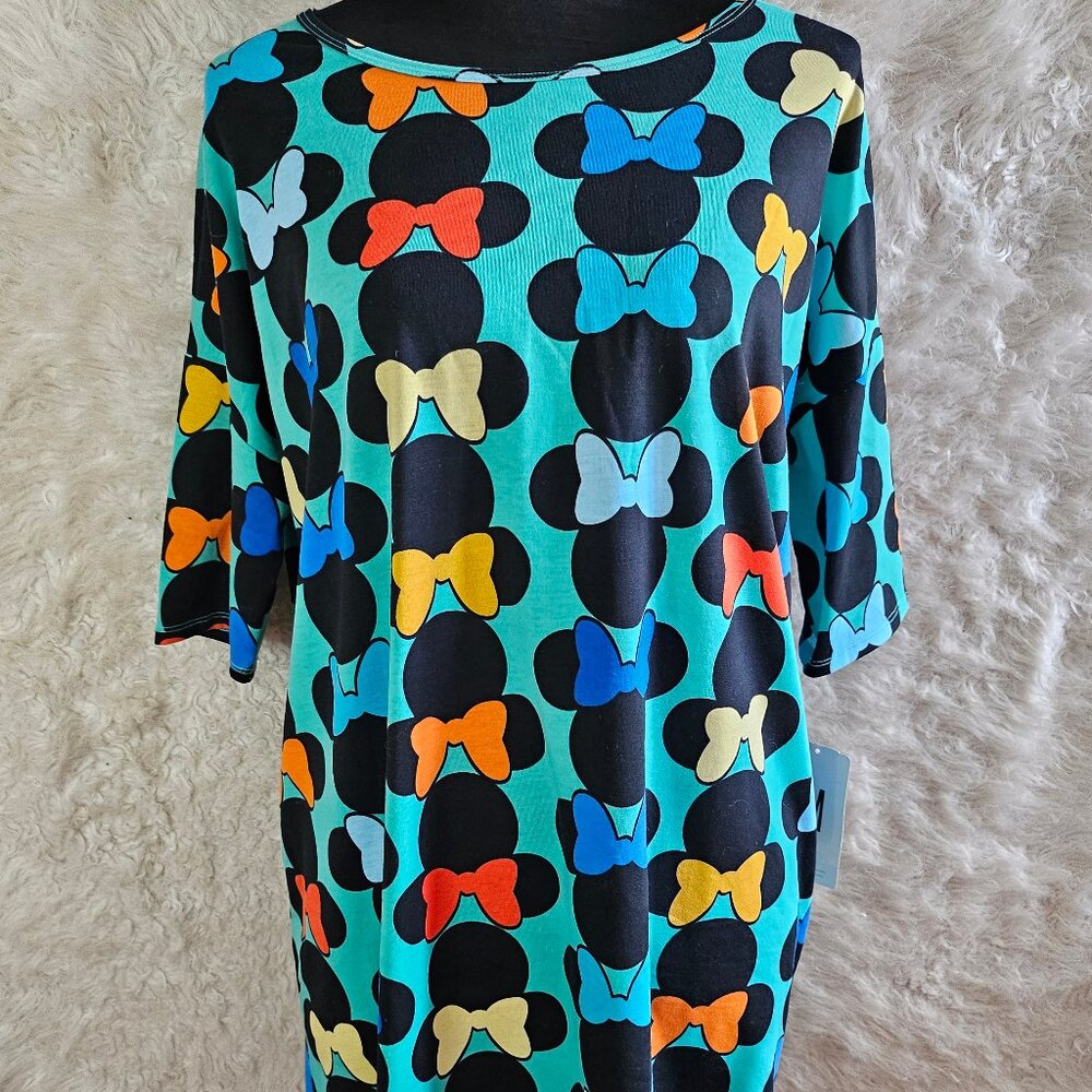 Lularoe Womens Disney Minnie Mouse “IRMA” Top Blouse Size M